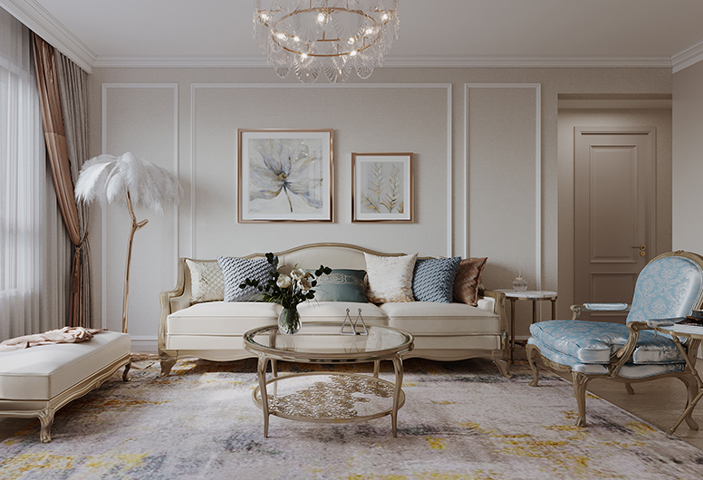 89㎡ 轻奢风格 中海云麓公馆