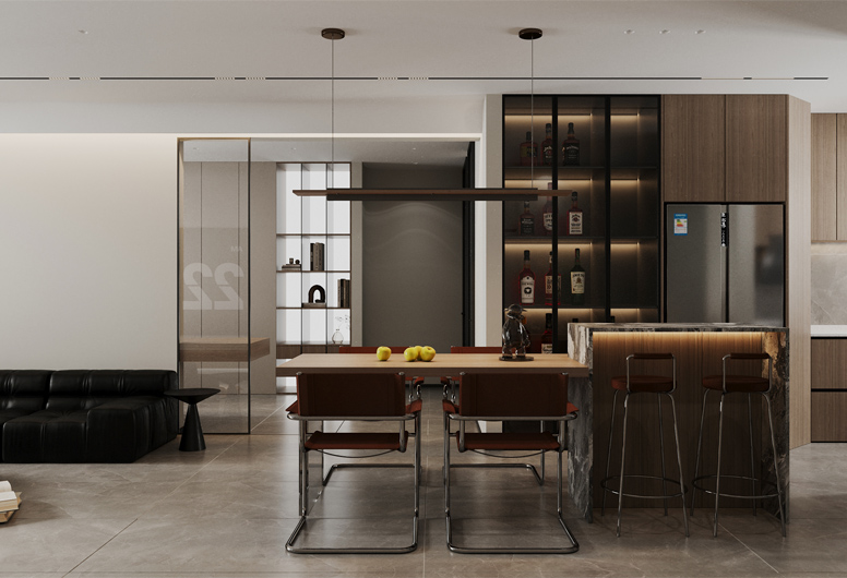 保利天悦-轻奢风格-128平