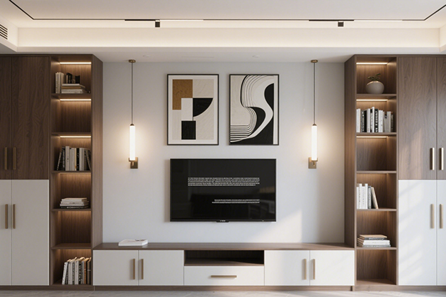 电视背景墙，简约才是王道