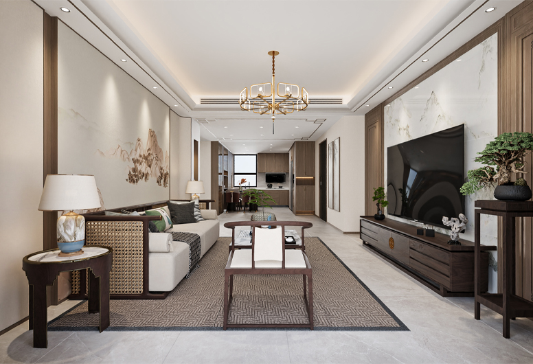 金色纽约-中式风格-130平